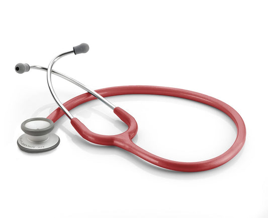 ADC Adscope Lite 619 Ultra Lightweight Clinician Stethoscope with Tunable AFD Technology, Red