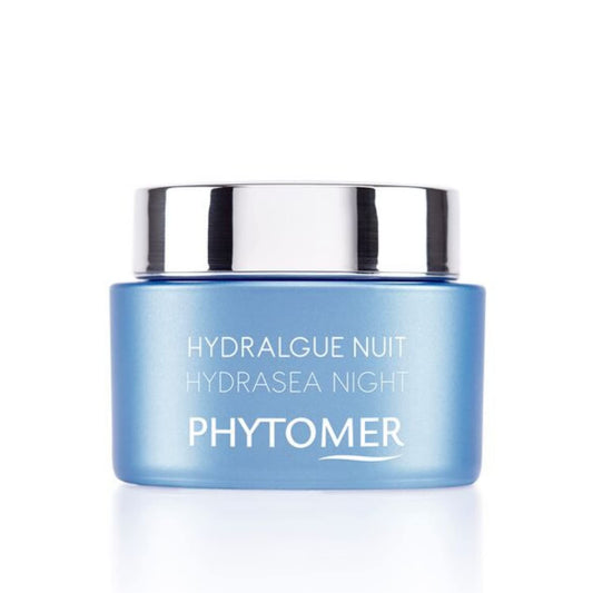 Phytomer Hydrasea Moisturizing Night Cream | Intensely Nourishing Face Moisturizer | Plumps and Hydrates Dry Skin | Anti Aging Overnight Cream | 50ml