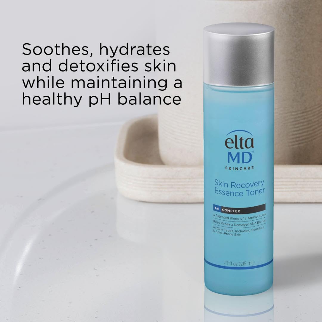 EltaMD Skin Recovery Essence Face Toner, Hydrating Facial Toner for Sensitive Skin, Alcohol-Free Formula for Acne Prone Sensitive Skin, 7.3 oz Bottle