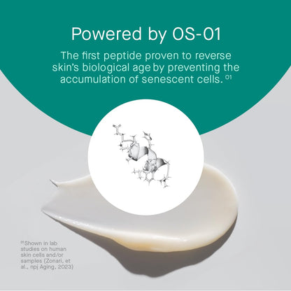 oneskin BODY OS-01 Peptide Topical Supplement & Skin Longevity Age Reversal Moisturizer | Safe for Sensitive Skin, Fragrance-Free, 250 mL / 8.45 oz