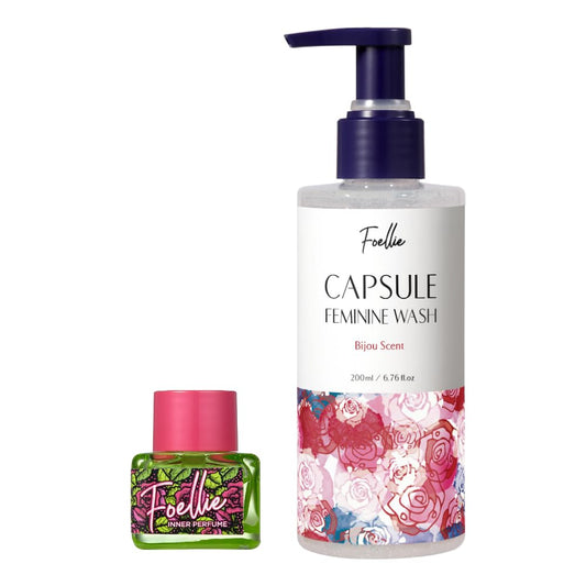Foellie Inner Perfume, Feminine Wash 2-Pack Set (Fatale Rose & Bijou)