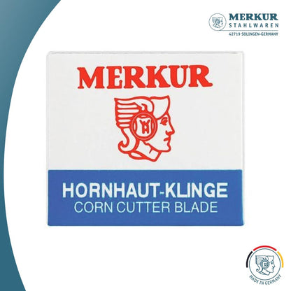 MERKUR 920 Callus Shaver Blades, Carbon Steel Foot Care Replacement Blades, Ultra-Sharp & Hygienic, Fits MERKUR 923 Callus Shaver, Made in Germany, Pack of 100