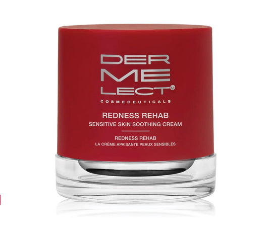 Dermelect Redness Rehab Sensitive Skin Soothing Cream for Face - Calming, Hydrating Treatment with Jojoba Extract, Shea Butter & Allantoin for Redness, Dryness & Discomfort, Gluten-Free, 1.7 oz