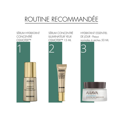 AHAVA Osmoter Concentrate Illuminating Eye Serum - Silky Serum to Boost Eyes’ Youthfulness & Revitalization, Enhances Luminosity, Reduces Dark Circles, with Exclusive Osmoter X3 & Caffeine, 0.5 Fl.Oz