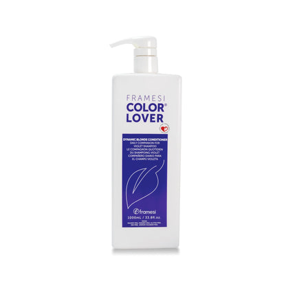Framesi Color Lover Dynamic Blonde Conditioner, Purple Conditioner, Sulfate Free Conditioner, Color Treated Hair
