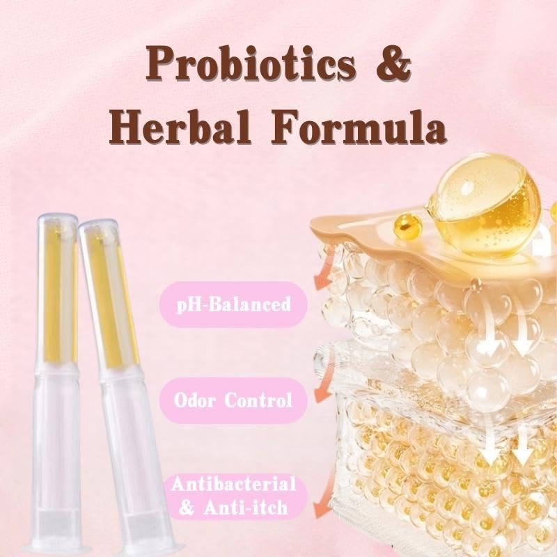 Beuifvo Women's Intimate Firming Gel – Probiotic & Herbal Formula | pH Balance, Odor Control & Relief | Gentle Daily Hygiene with Applicator | Soothes & Rejuvenates (5pcs)