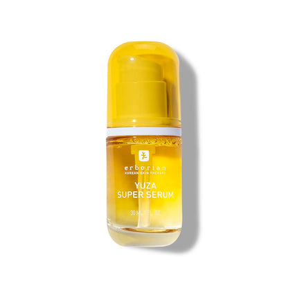 Erborian Yuza Super Serum Facial Serum with Yuzu Extract & Vitamin C for Radiant & Toned Skin - Nourishes, Moisturizes & Protects Korean Skincare – 1 fl oz
