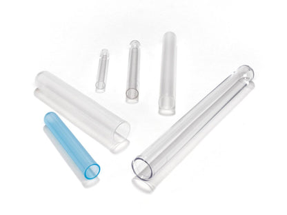 Caplugs Evergreen 214-2070-010 General Purpose Test Tubes TT Series, 17mm (D) x 100mm (H), 16 mL, Polystyrene, Laboratory Testing, Clarity, Mild Acid, Transparent, Natural, Pack of 250 (99192921)