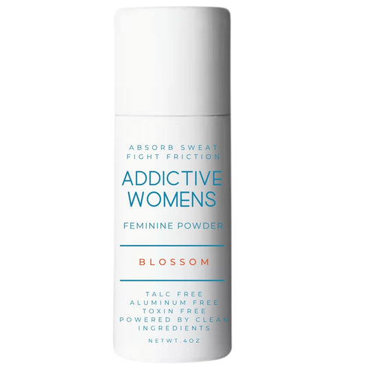 Addictive Womens Feminine Powder | Absorb Sweat | Fight Friction and Chaffing | Prevents Odor | Made from Natural Ingredients | Made in the USA (Blossom)