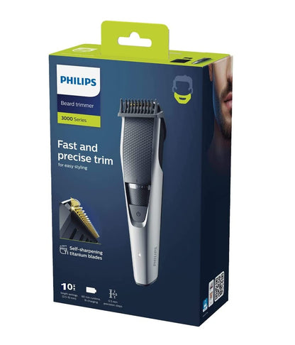 Philips BEARDTRIMMER Series 3000 BT3206/13 beard trimmer Black,Silver