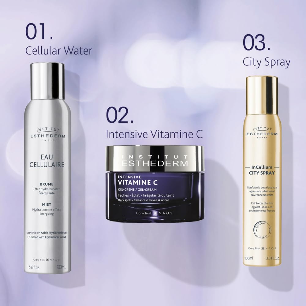 Institut Esthederm Intensive Vitamin C Cream, Aging Face Cream for Dark Spots and Firming, Face, Neck and Décolleté