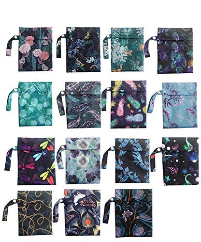 10PCS 10 Inch Regular Reusable Washable Cloth Mama Menstrual Sanitary Pad+1PC Wet Bag (NMC10-10-001)