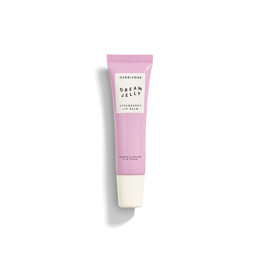 HERBIVORE Dream Jelly Multi-Oil Lip Balm for Hydration + Plumping with Linoleic Acid, Shea Butter, and Vegan Waxes - Plant-based, Vegan, Cruelty-Free