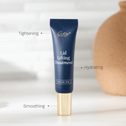 City Beauty Lid Lifting Formula – Eye Cream for Aging Eyelids – Instant Appearance Lift & Firming Support – Diamond Powder & Hawthorn Extract Blend