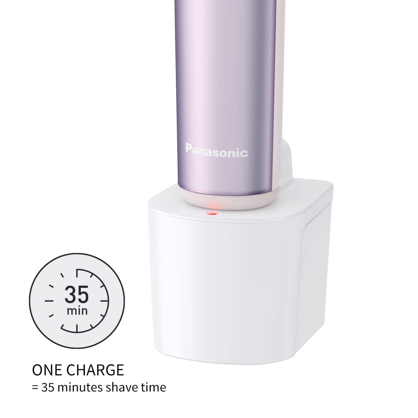 Panasonic Electric Shaver for Women, Cordless 4-Blade Shaver, Bikini Attachment, Pop-Up Trimmer, Wet Dry Operation, Electric Razors for Women - ES-AWL8AV (Purple)