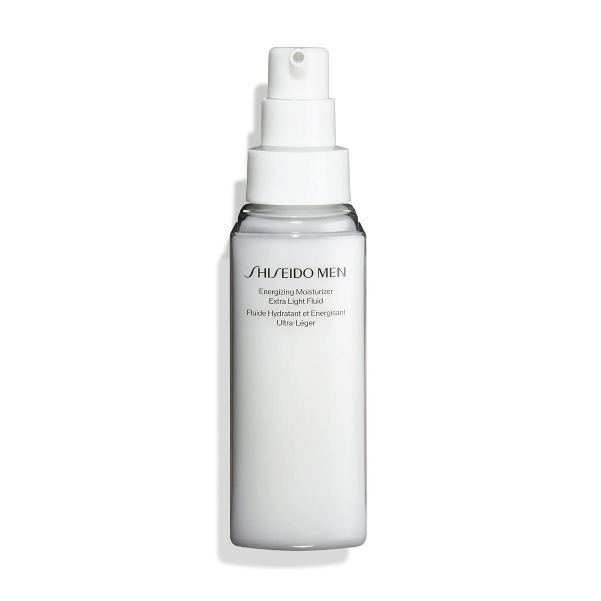 Shiseido Men Energizing Moisturizer Extra Light Fluid - 100 mL - Reduce the Look of Fine Lines, Dullness & Dry Skin - Non-Greasy, Extra-Light Texture