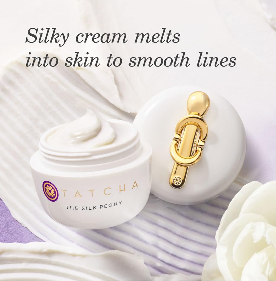 TATCHA The Silk Peony Melting Under Eye Cream | Hydration with Line-Smoothing Eye Cream for Wrinkles and Hydration | 15 ml / 0.5 oz