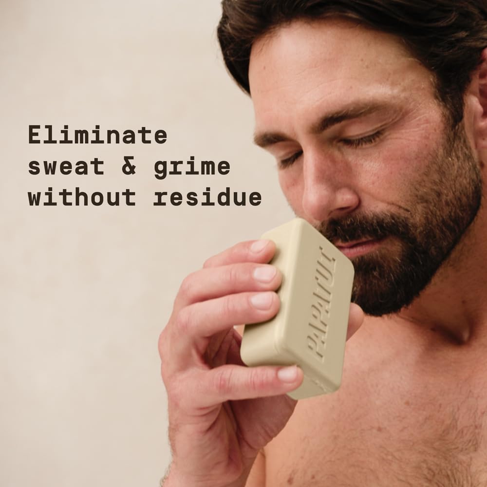 PAPATUI by Dwayne Johnson Enriching Bar Soap for Men | Hydrating Daily cleanser | Moisturizes with Mango Butter and Avocado Oil | Vanilla Shea | 7oz