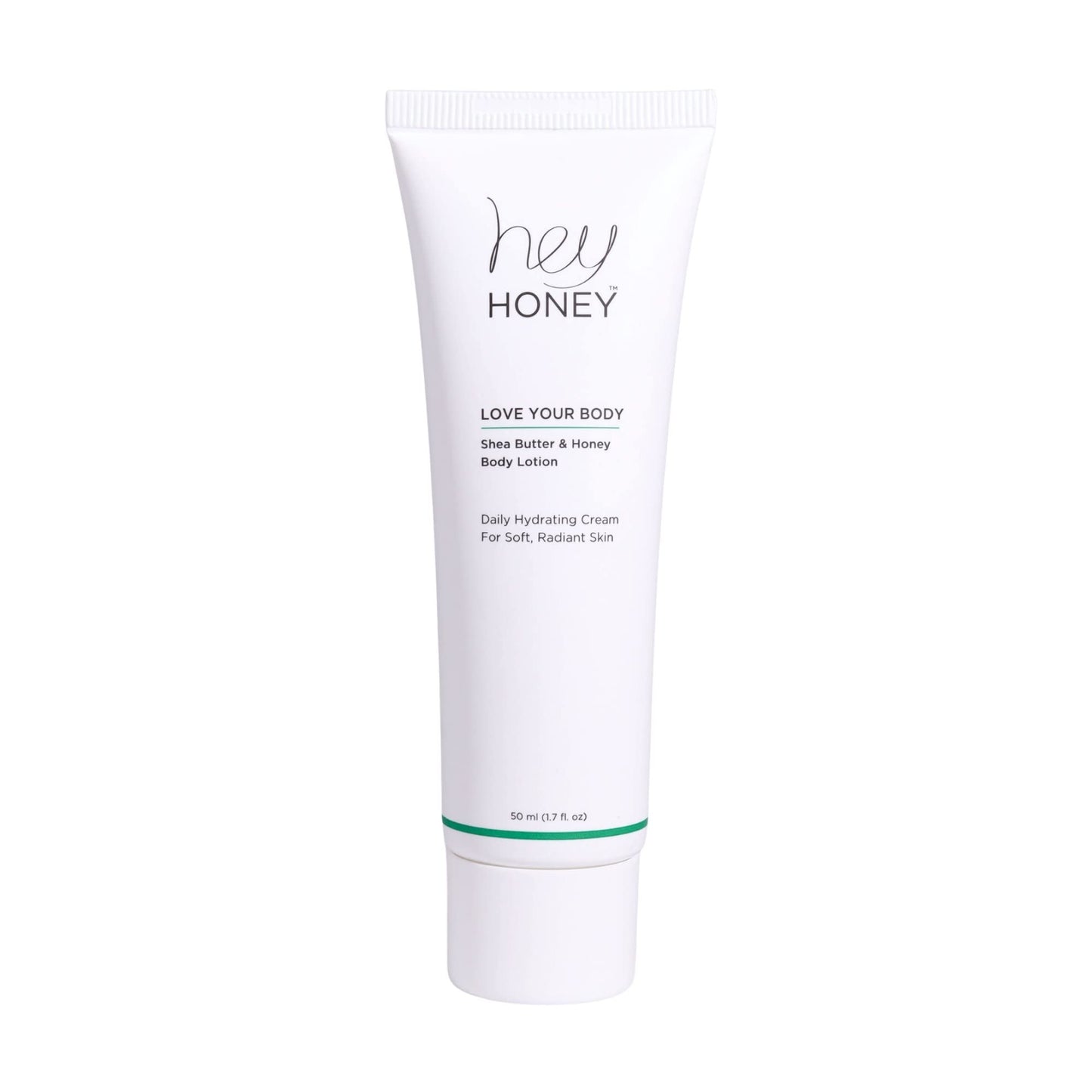 Hey Honey 4pc Set: Love Your Body Lotion, Walk The Walk Foot Cream, Hands On Honey Hand Cream, Eco Makeup Bag. Perfect for Valentine's, Xmas, Birthdays