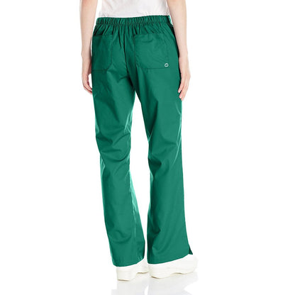 WonderWink Women's Wonderwork Flare Leg Scrub Pant, Hunter, Medium/Petite