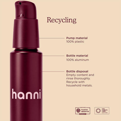 HANNI Good Aura Dry Body Oil, Lightweight After-Shower Moisturizer with Jojoba, Coconut, Baobab, and Buriti Oils, Non-Greasy Skincare for Soft Skin, 100 mL / 3.38 oz