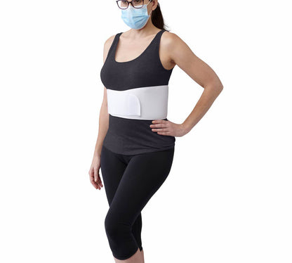 CURAD 6 in Universal Elastic Rib Belt, Adjustable Compression Wrap for Men and Women, Breathable Support for Broken, Bruised or Injured Ribs, Comfortable Fit for Everyday Wear, Fits 28" - 50" Around Ribs, Unisex, 1 Count