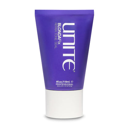 UNITE Hair – BLONDA Fix – Ultra-Violet Repair Treatment to Tone, Strengthen & Brighten Blonde, Gray & Highlighted Hair – Reduces Brass & Damage – 4 Fl Oz