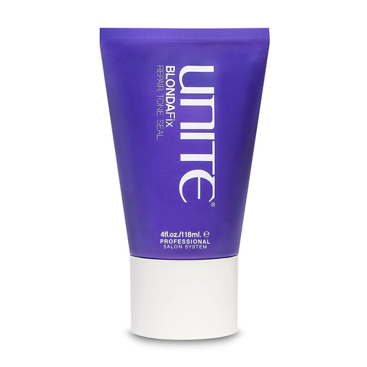 UNITE Hair – BLONDA Fix – Ultra-Violet Repair Treatment to Tone, Strengthen & Brighten Blonde, Gray & Highlighted Hair – Reduces Brass & Damage – 4 Fl Oz
