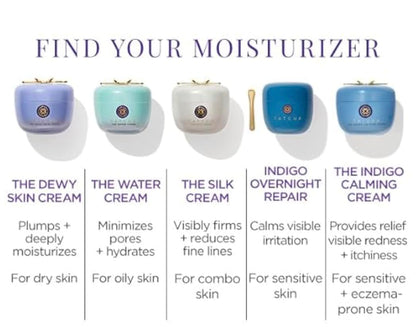 TATCHA Indigo Calming Cream | Face Moisturizing Cream for Eczema & Redness | 50ml / 1.7 oz