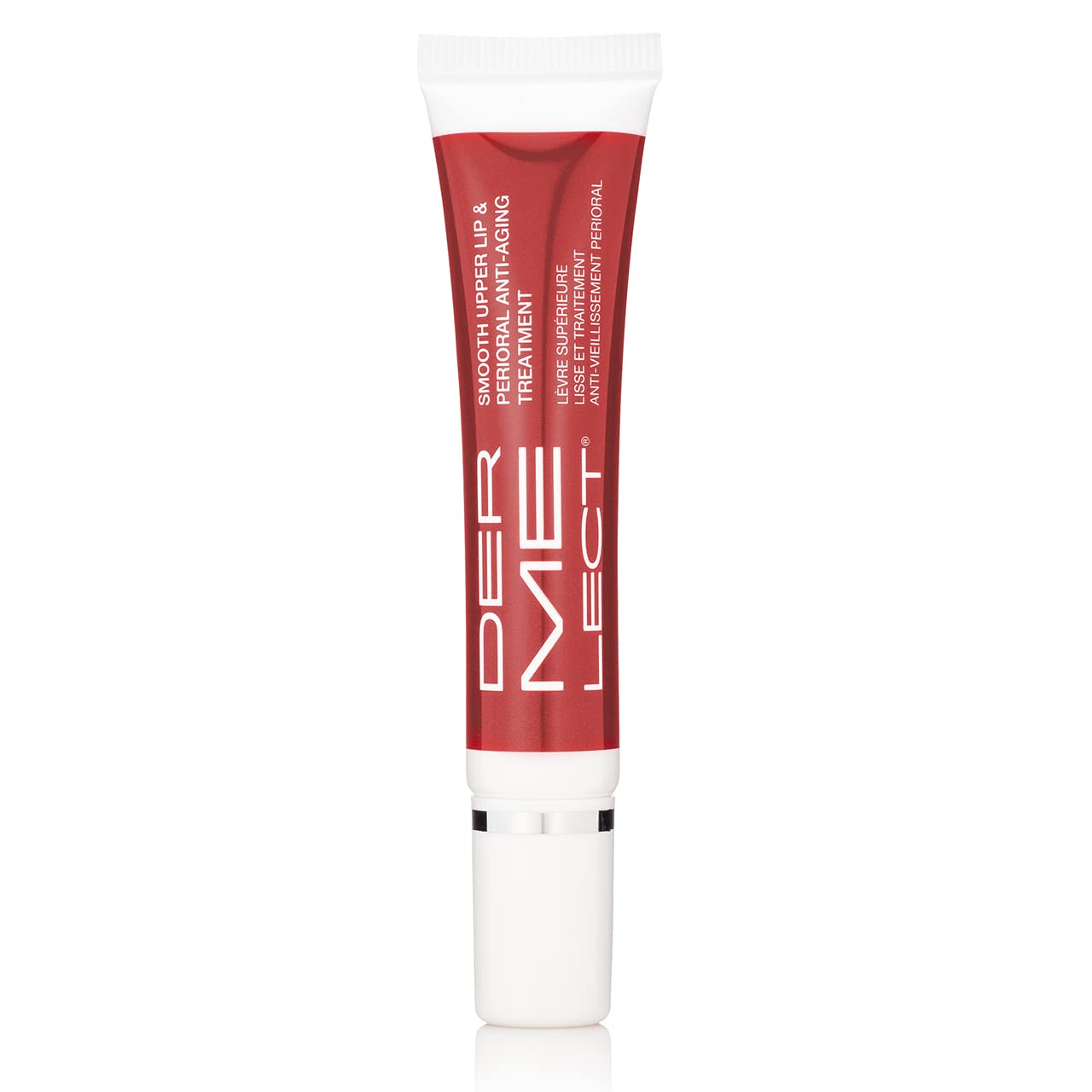 Dermelect Smooth Upper Lip Anti Aging Cream - with Hyaluronic Acid, Collagen, Retinol, Brightening & Smoothing Cream for Lip Lines, Smile Lines, Discoloration, Lipstick Bleeding and Feathering, 0.5 oz