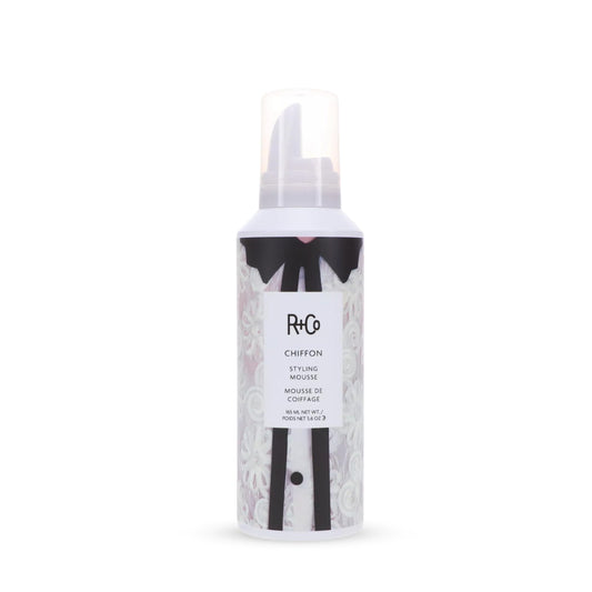 R+Co CHIFFON Styling Mousse – Lightweight Hair Foam, Adds Volume & Texture, All Hair Types