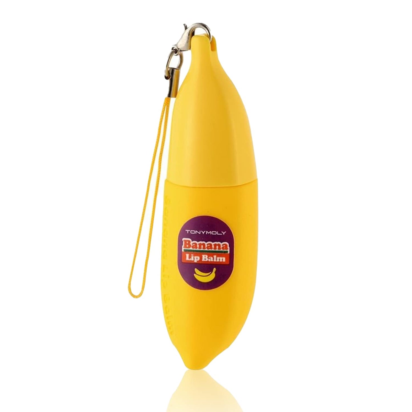 TONYMOLY Magic Food Banana Mini Lip Balm, Hydrating & Moisturizing Korean Lip Care with Shea Butter & Vitamin E, Travel Size, Fruit-Infused Lip Treatment