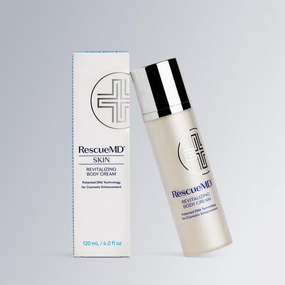 RescueMD Revitalizing Body Cream, Hydrating, Smoothing, Anti-Aging Body Treatment, 120mL