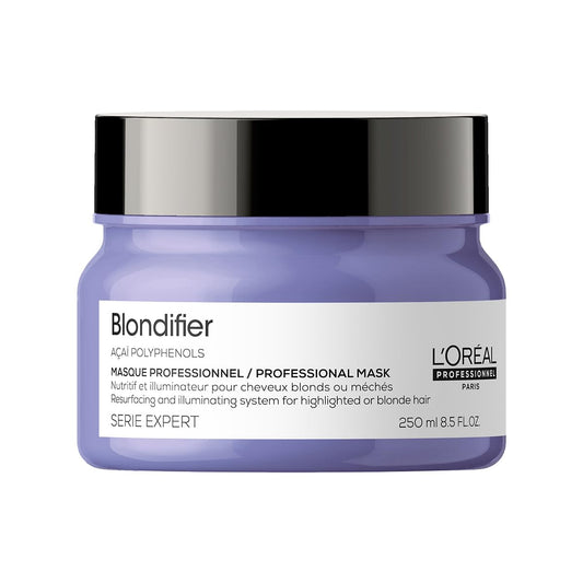 L'Oréal Professionnel Paris Blondifier Mask - Nourishing & Smoothing Treatment For Blonde or Bleached Hair, Enhances Shine & Fights Brass, For All Hair Types