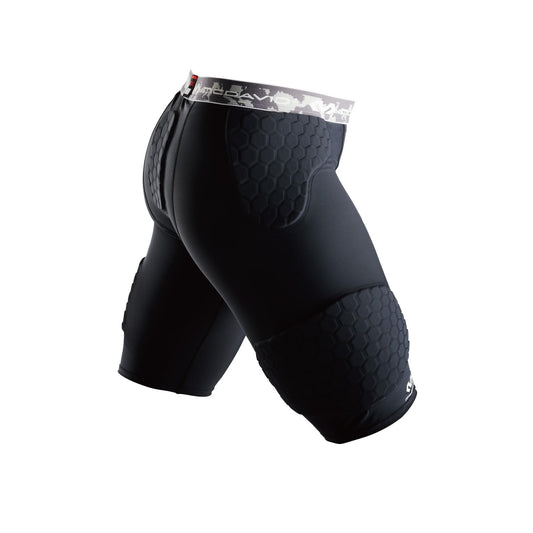 McDavid Compression Padded Shorts with HEX, Hip, Tailbone, Thigh Pads - Girdle Tights for Football, Hockey, Basketball-Unisex