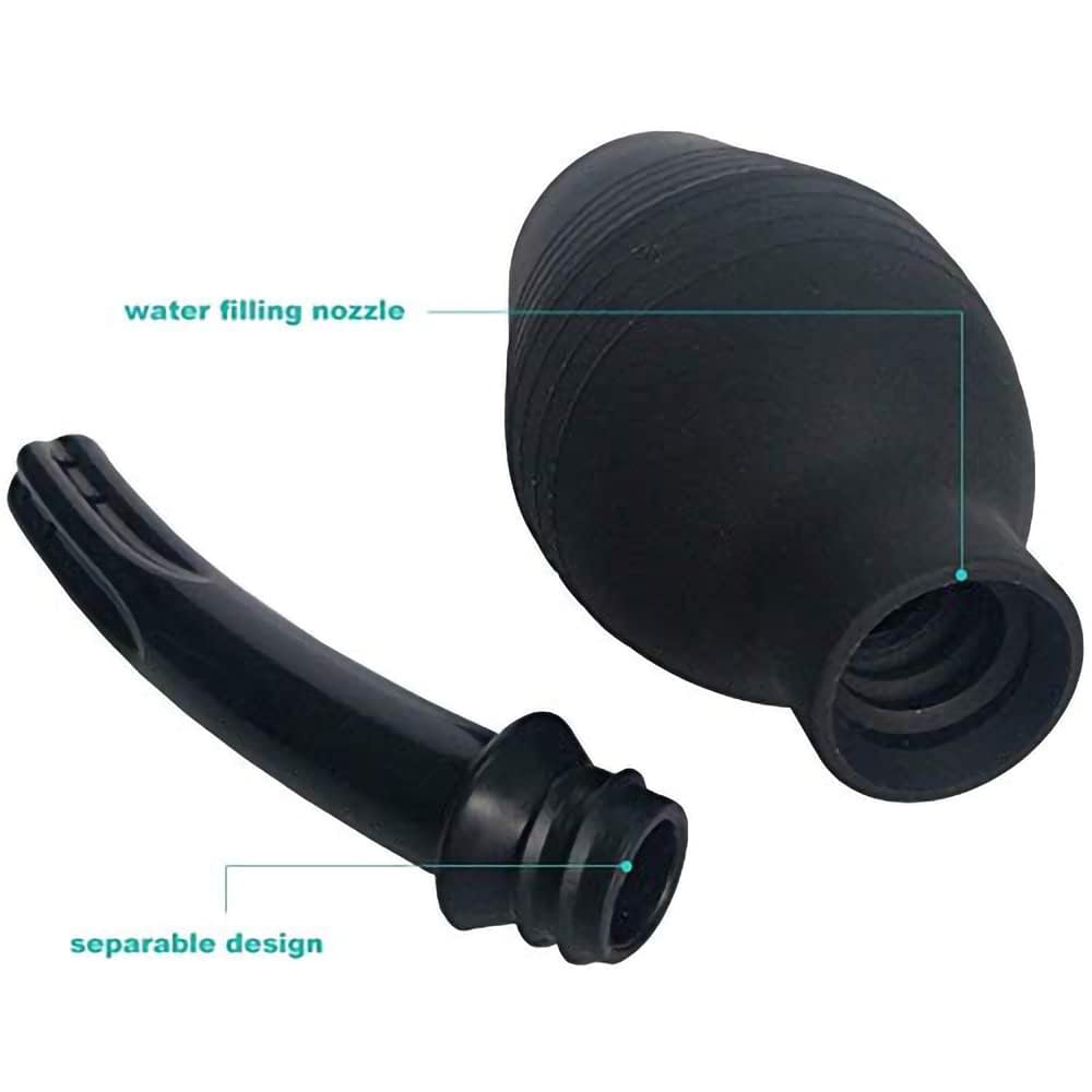 Clean and Healthy Anal Douche for Women,Shower Enema Bulb Cleaner Wash Flusher System for Women and Man 10 oz(2pcs)