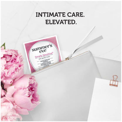 Summer's Eve Feminine Cleansing Cloths | Sensitive Skin | 16 Each | Pack of 2