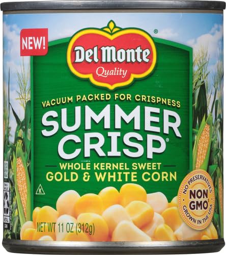 Del Monte Summer Crisp Whole Kernel Gold and White Corn, 11 oz Can