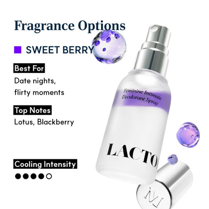 LACTOMEDI Feminine Foaming Wash & Intimate Deodorant Spray Sweet Berry