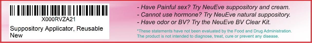NeuEve® Vaginal Applicator, Reusable (1/Pack) – 3.5/8” Internal Diameter – Fits Most Brands, Pills, Tablets, Capsules, and Vitamin E – Not for Cream – Easy Clean