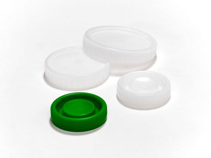 Caplugs Evergreen 240-5614-030 Specimen Containers SLSC Series, 120mL/4oz, 60.7mm (D) x 73mm (H), Polypropylene with Natural Cap, Leak Resistant Closure, Storage, Labware, (Pack of 100)