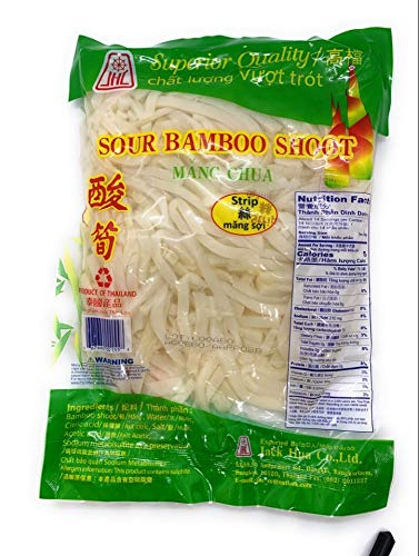 JHC Sliced Bamboo Shoots Strip, 16 Ounce bag (1 pack)