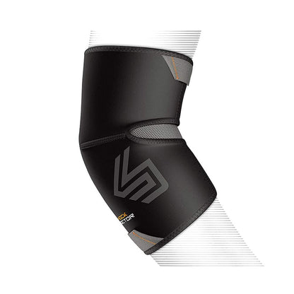 Shock Doctor Elbow Compression Sleeve with Extended Coverage (Black)