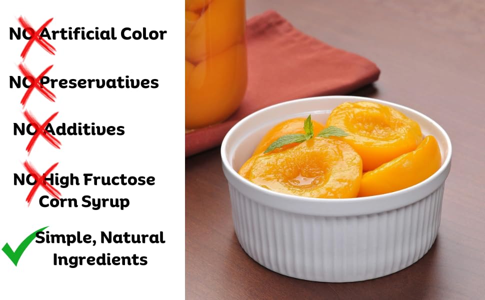 Amish Valley Products Old Fashioned Peaches Halves Canned Jarred in 32 oz Glass Jar (1 Quart Jar - 32 oz)