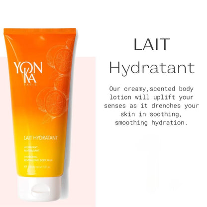 Yon-Ka Sweet Orange Body Milk, Lightweight Body Moisturizer with Vitamin E to Repair Skin, Natural Almond and Coconut Oils Hydrate Dry Arms and Legs (200ml)