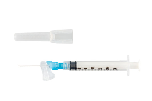 Cardinal Health™ Monoject™ Magellan™ Hypodermic Safety Needle and Syringe Combination, Blue, 3ML, 23GA x 1IN, Case of 400