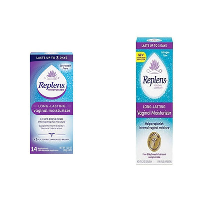 Replens Vaginal Moisturizer Bundle with 14ct Reusable Applicator and 8ct Single-Use Applicators