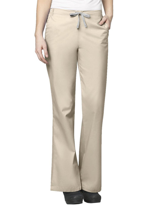 WonderWink Women's Wonderwork Flare Leg Scrub Pant, Khaki, X-Large