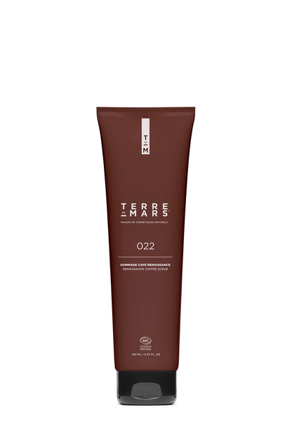 TERRE DE MARS Renaissance Coffee scrub Paste, Cosmos Natural Certified, Infused With Coffee Powder, Bamboo Stem and Argon, Revitalizes, Exfoliates and Hydrate For Silky Soft Skin, 150ml