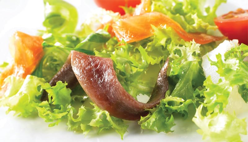 Roland Foods Flat Fillets of Anchovies in Olive Oil, Specialty Imported Food, 4.23 Ounce Jar, Pack of 6